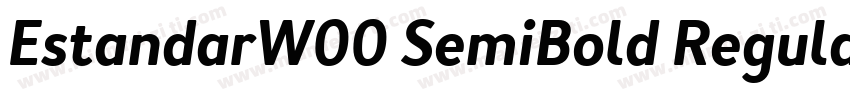EstandarW00 SemiBold Regular字体转换